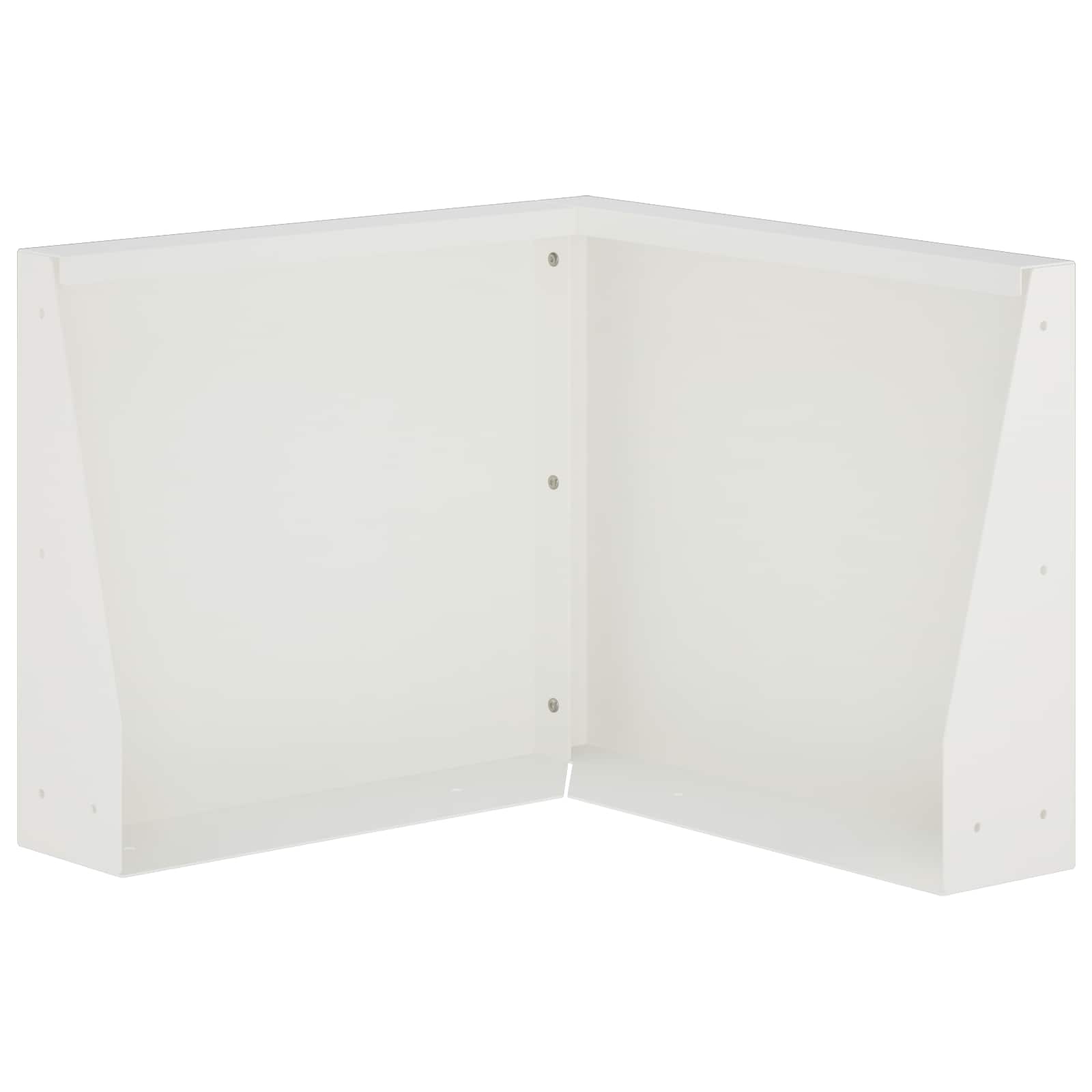 vidaXL Mur oporowy 50 x 50 x 50 cm Stal Biały