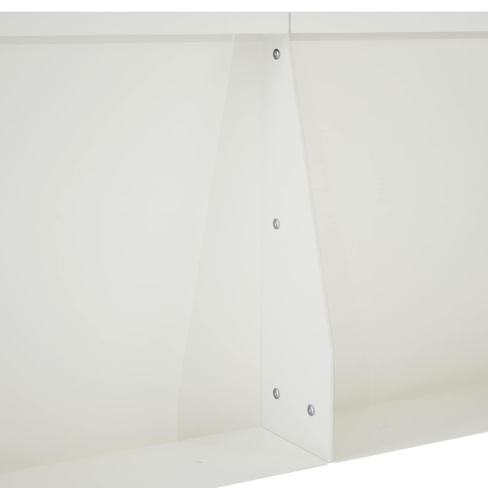 vidaXL Mur oporowy 2 szt. 50 x 50 x 50 cm Stal Biały