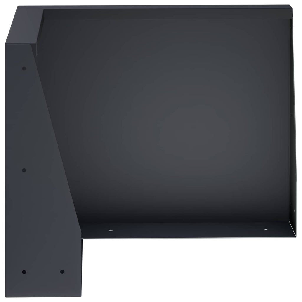 vidaXL Mur oporowy 2 szt. 50 x 50 x 50 cm Stal antracytowy