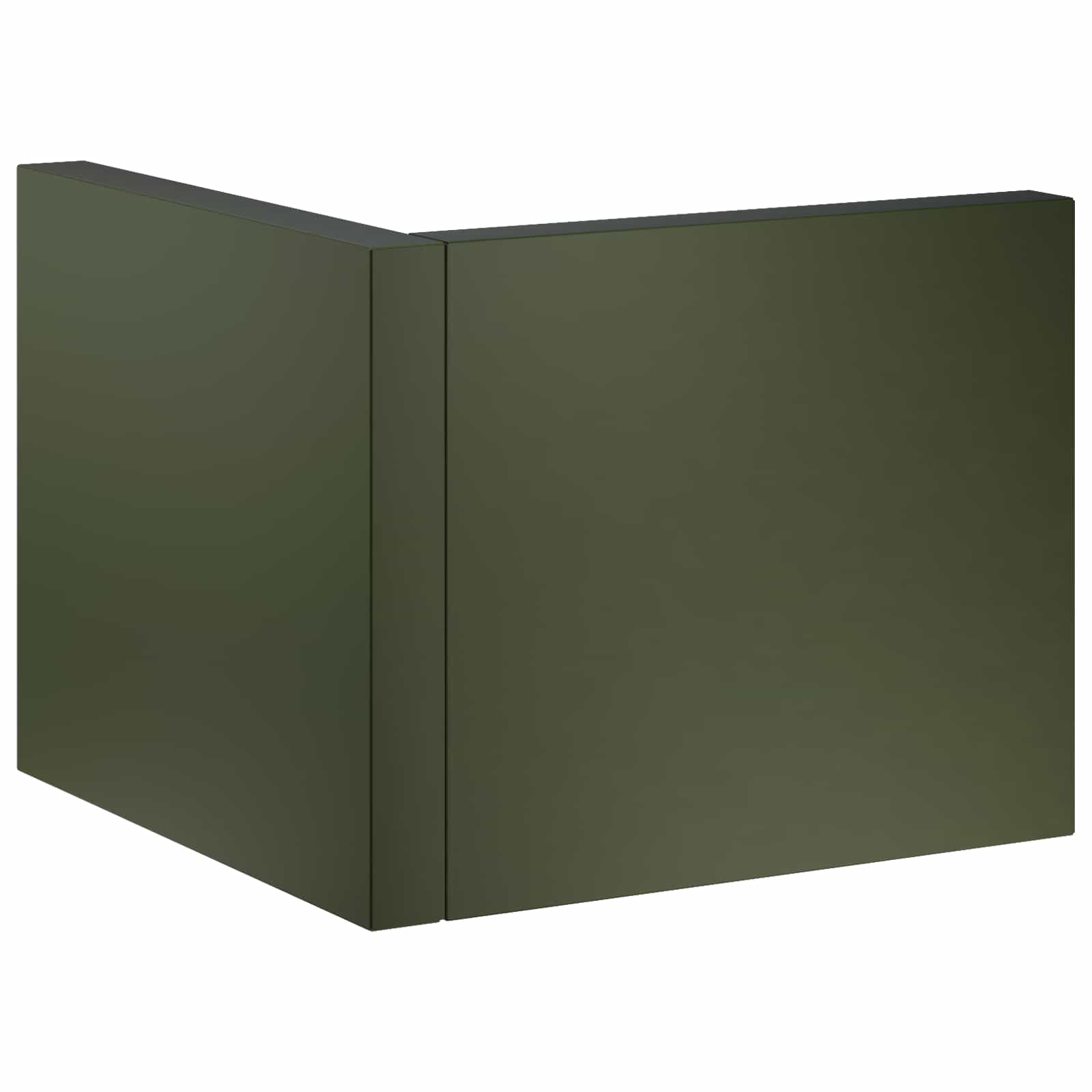 vidaXL Mur oporowy 50 x 50 x 50 cm Stal Oliwkowy zielony