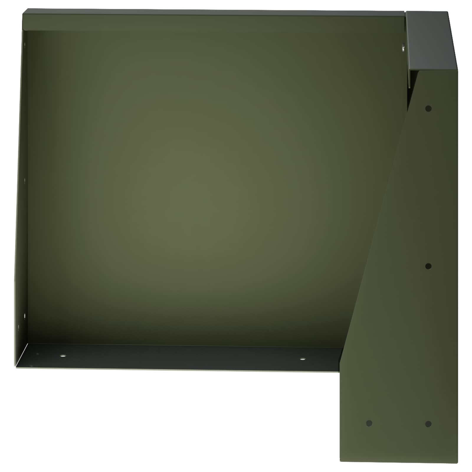 vidaXL Mur oporowy 50 x 50 x 50 cm Stal Oliwkowy zielony