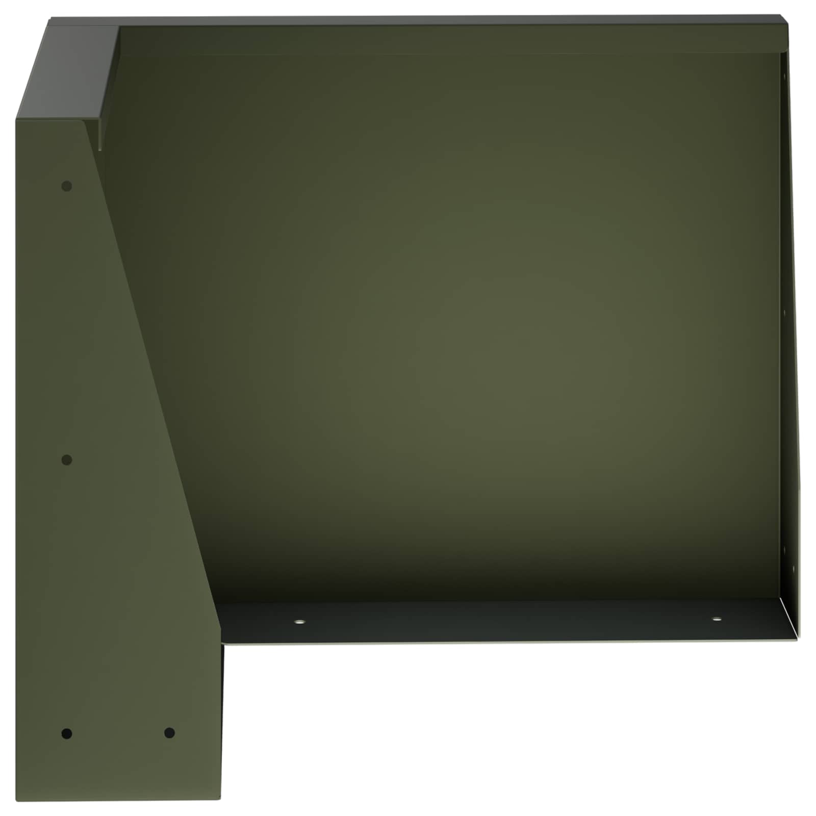 vidaXL Mur oporowy 50 x 50 x 50 cm Stal Oliwkowy zielony