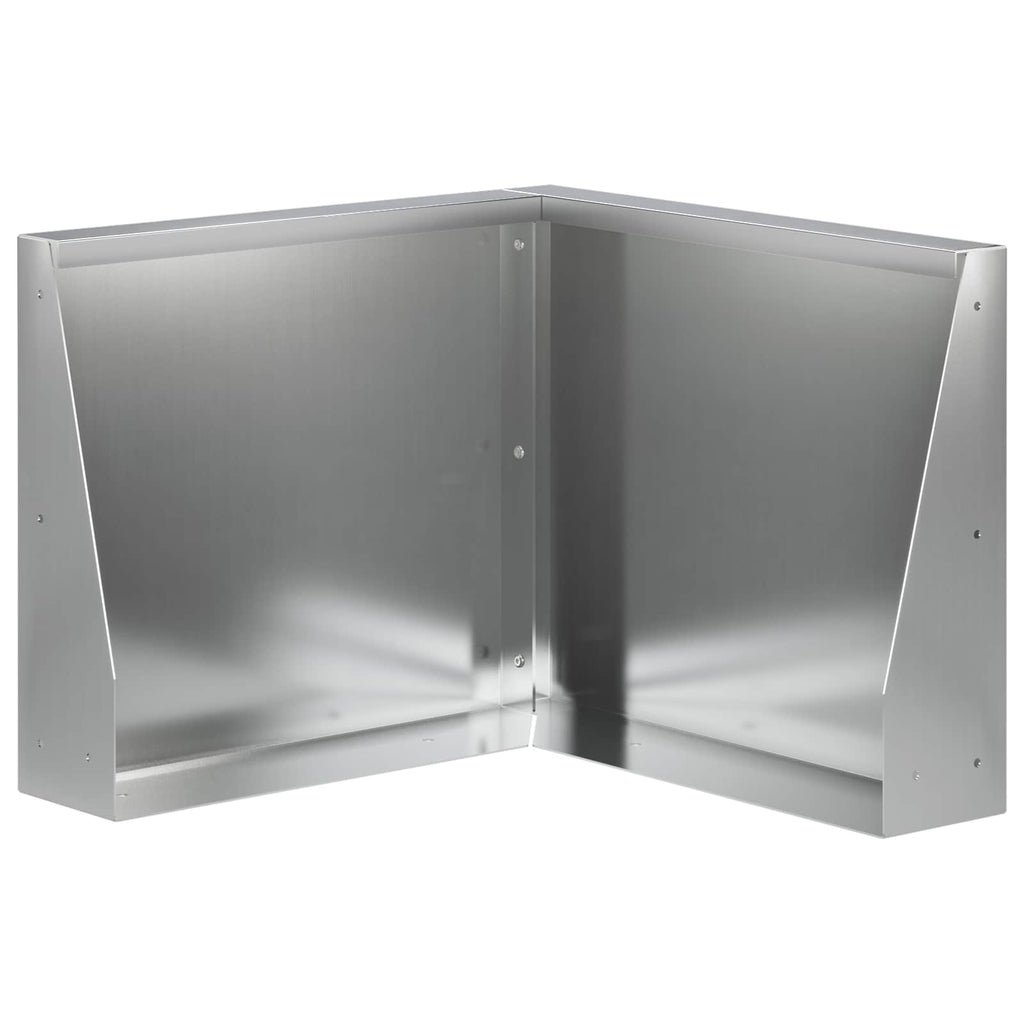vidaXL Mur oporowy 50 x 50 x 50 cm Stal ocynkowana srebrny