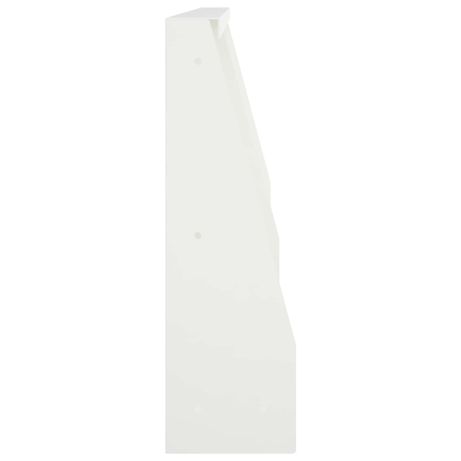 vidaXL Mur oporowy 2 szt. 40 x 12 x 30 cm Stal Biały
