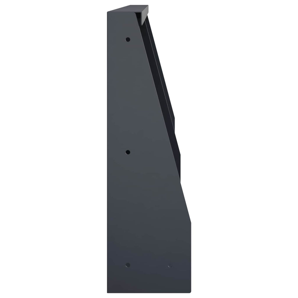 vidaXL Mur oporowy 2 szt. 40 x 12 x 30 cm Stal antracytowy