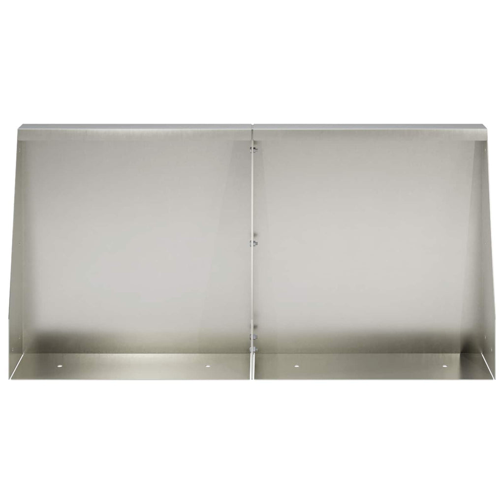 vidaXL Mur oporowy 2 szt. 40 x 12 x 30 cm Stal nierdzewna srebrny