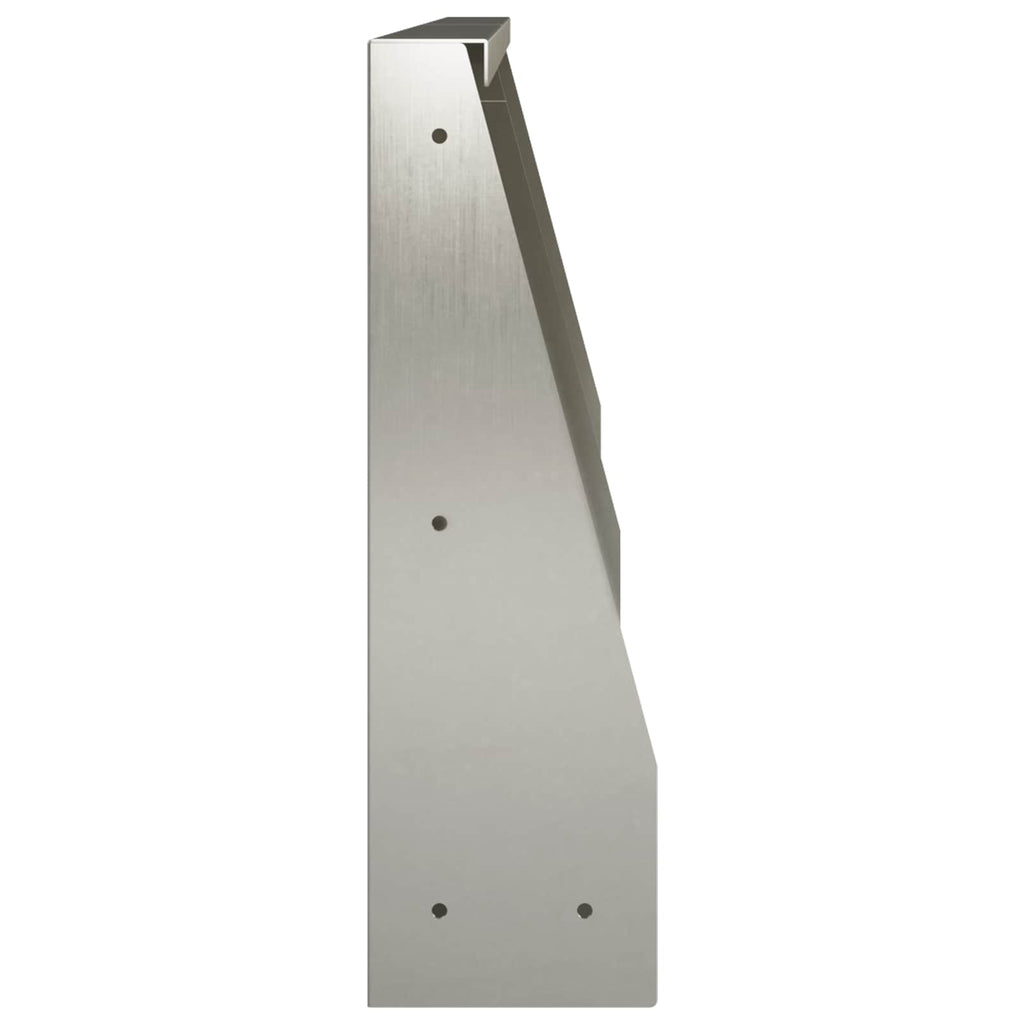vidaXL Mur oporowy 2 szt. 40 x 12 x 30 cm Stal nierdzewna srebrny