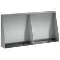 vidaXL Mur oporowy 2 szt. 40 x 12 x 30 cm Stal ocynkowana srebrny