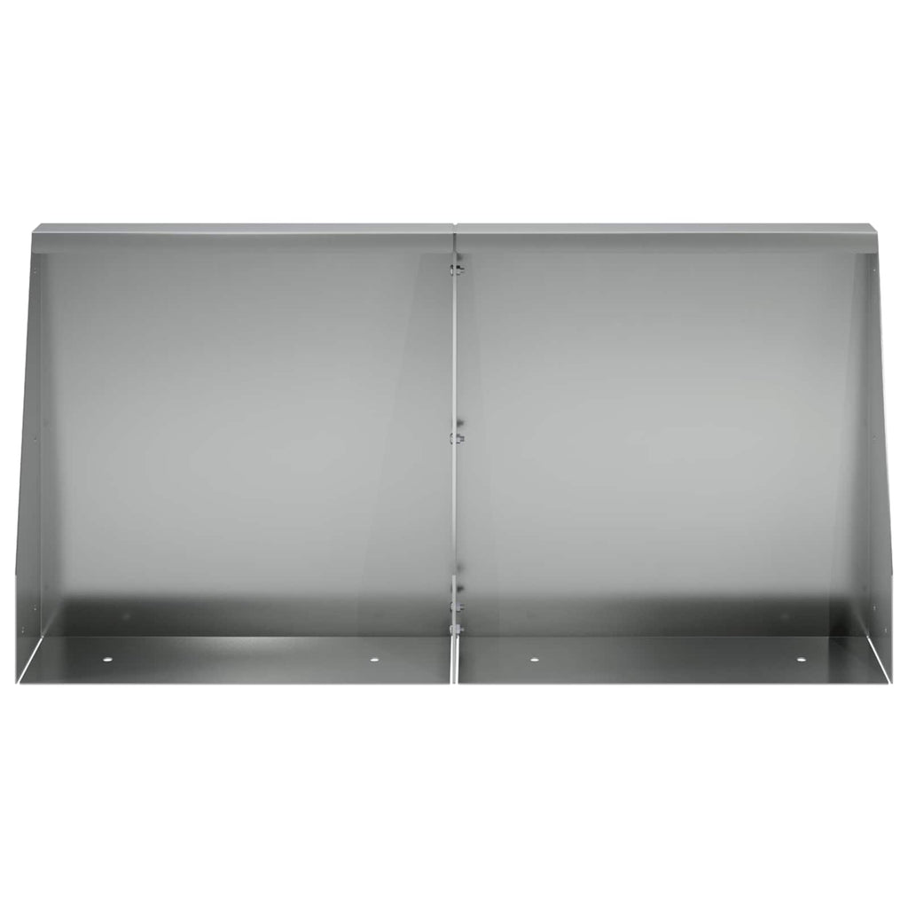 vidaXL Mur oporowy 2 szt. 40 x 12 x 30 cm Stal ocynkowana srebrny