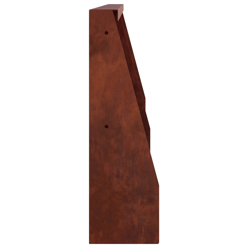 vidaXL Mur oporowy 2 szt. 40 x 12 x 30 cm Stal kortenowska Rdzawy