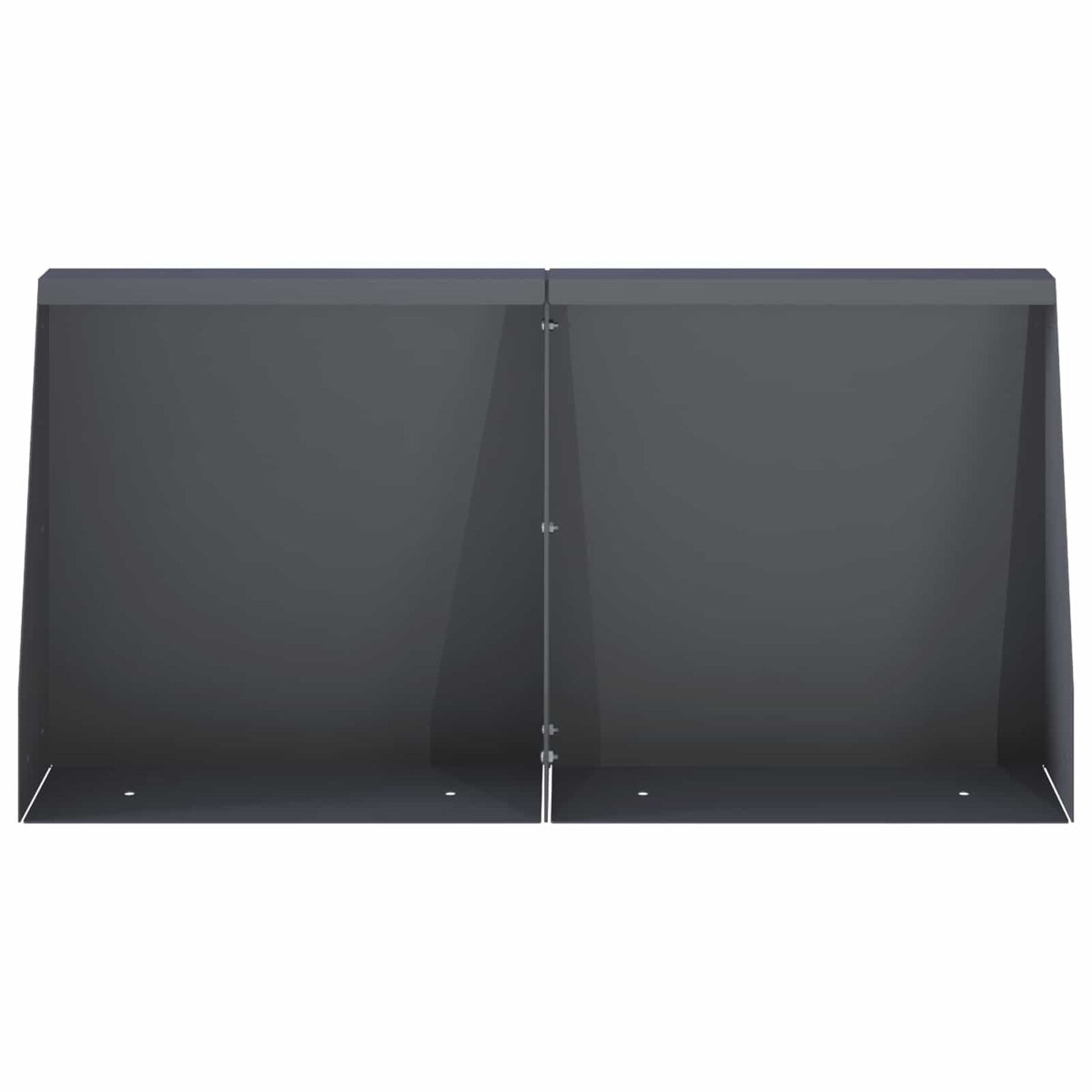 vidaXL Mur oporowy 2 szt. 40 x 12 x 40 cm Stal antracytowy