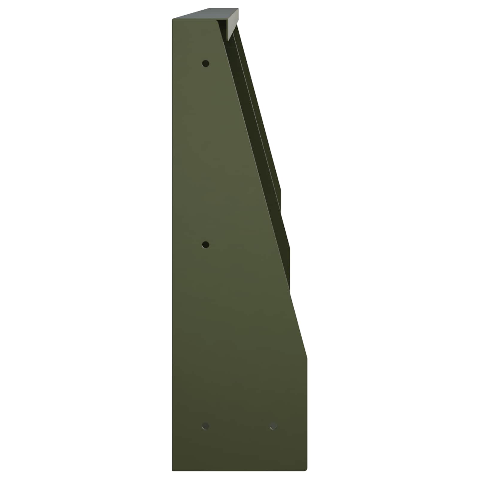 vidaXL Mur oporowy 2 szt. 40 x 12 x 40 cm Stal Oliwkowy zielony