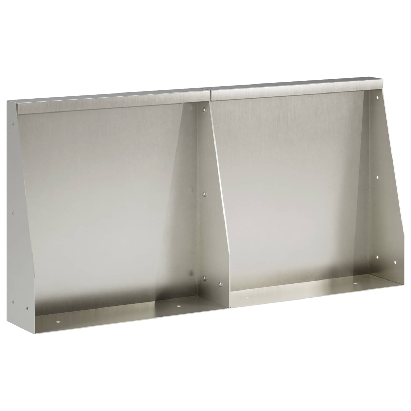 vidaXL Mur oporowy 2 szt. 40 x 12 x 40 cm Stal nierdzewna srebrny