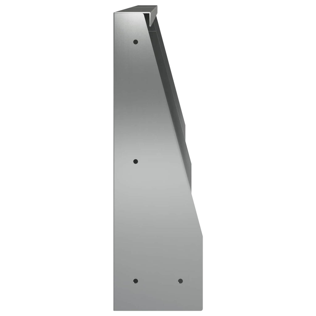 vidaXL Mur oporowy 2 szt. 40 x 12 x 40 cm Stal ocynkowana srebrny