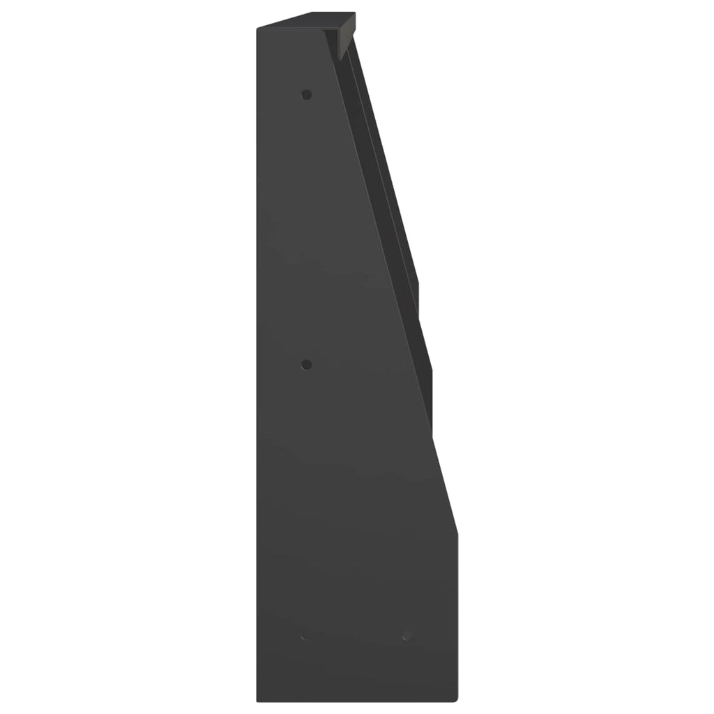 vidaXL Mur oporowy 2 szt. 40 x 12 x 50 cm Stal Czarny