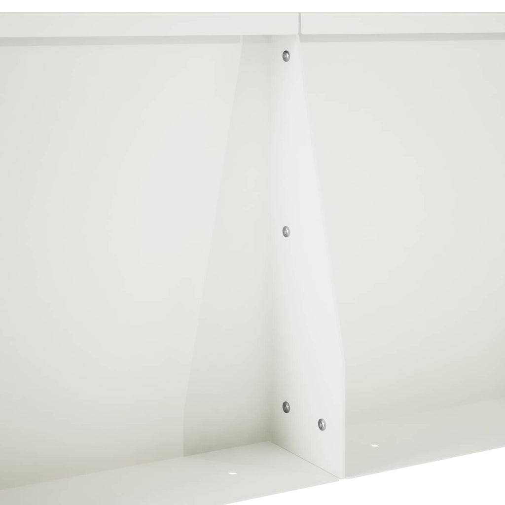 vidaXL Mur oporowy 2 szt. 40 x 12 x 50 cm Stal Biały