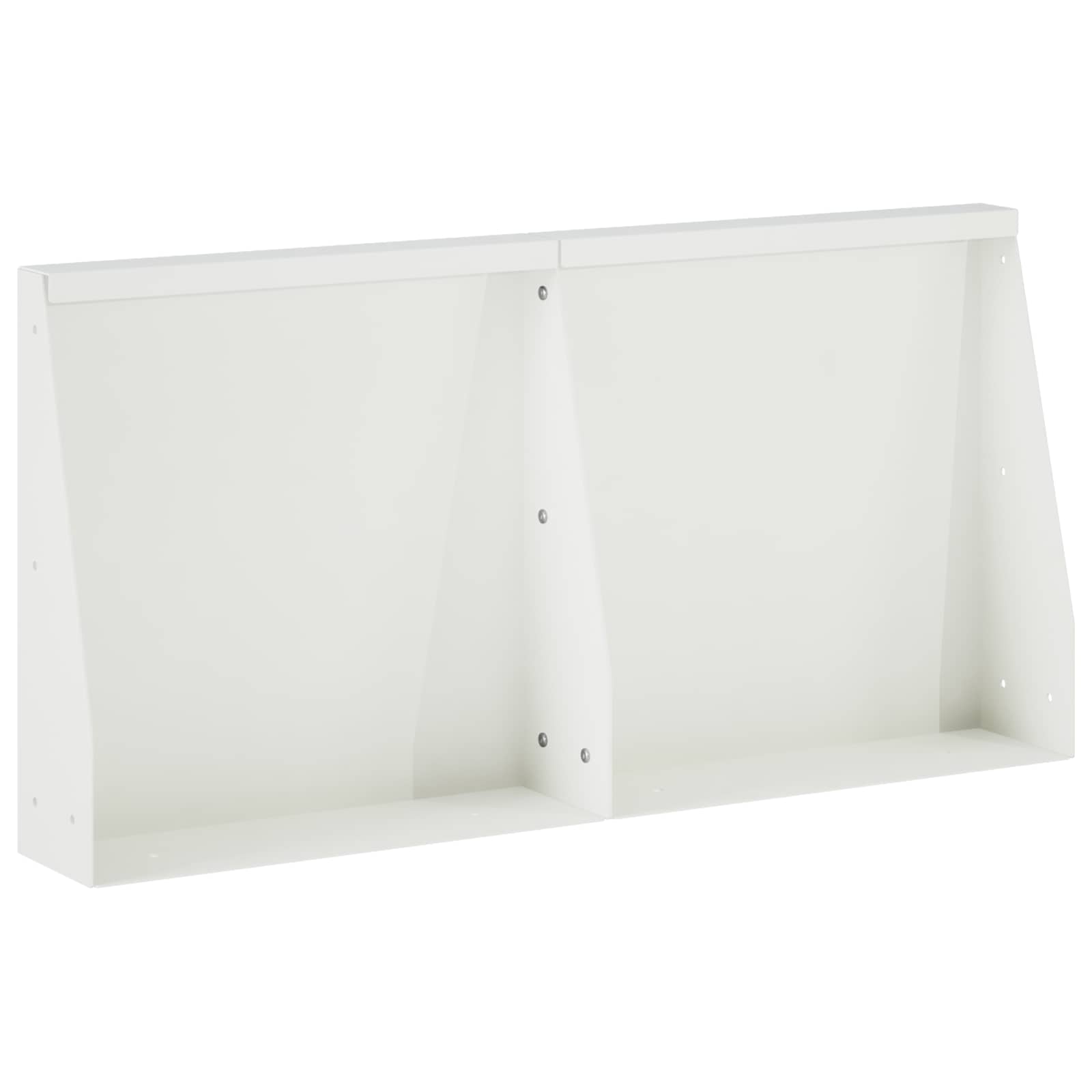 vidaXL Mur oporowy 2 szt. 40 x 12 x 50 cm Stal Biały