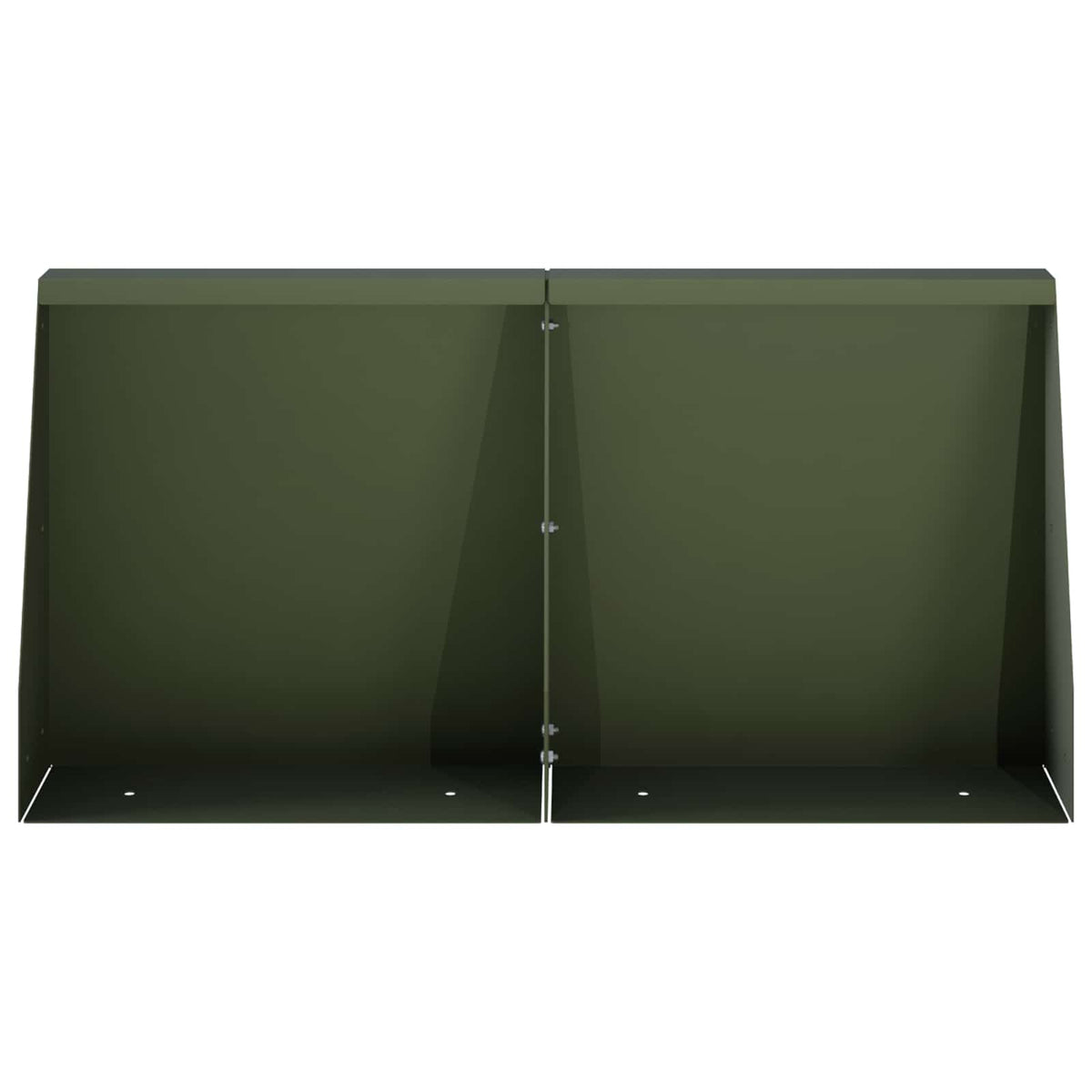 vidaXL Mur oporowy 2 szt. 40 x 12 x 50 cm Stal Oliwkowy zielony