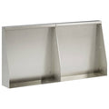 vidaXL Mur oporowy 2 szt. 40 x 12 x 50 cm Stal nierdzewna srebrny