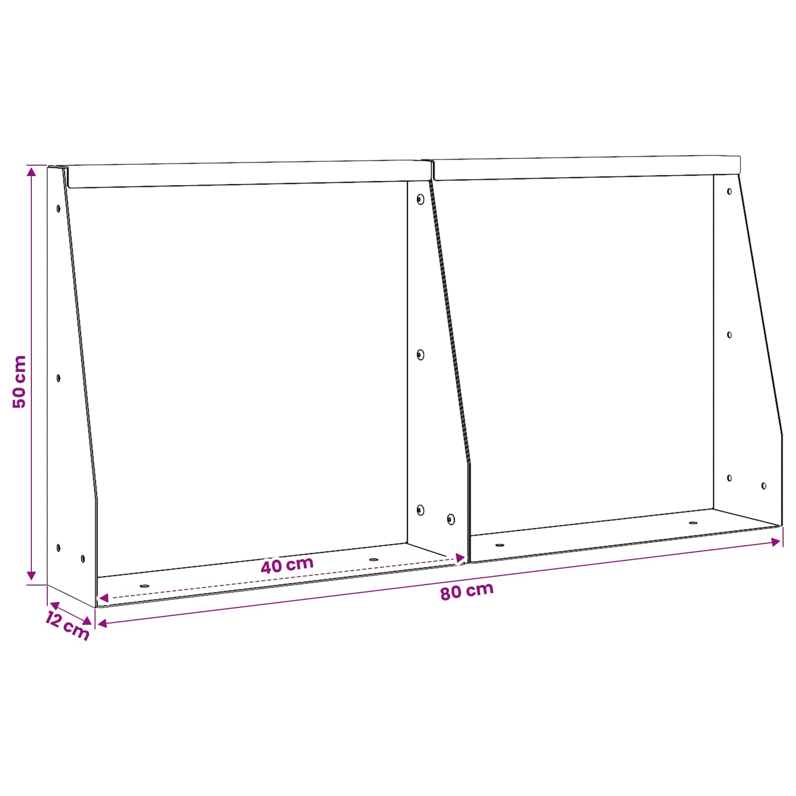 vidaXL Mur oporowy 2 szt. 40 x 12 x 50 cm Stal kortenowska Rdzawy
