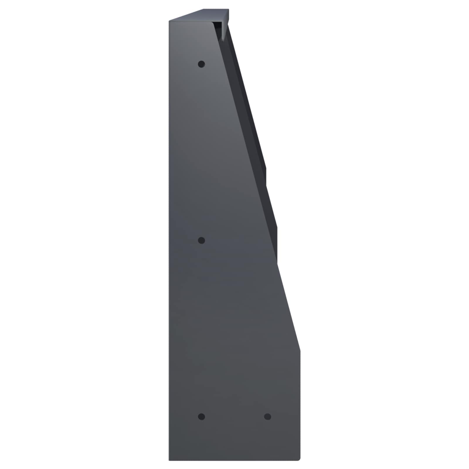 vidaXL Mur oporowy 2 szt. 60 x 12 x 30 cm Stal antracytowy