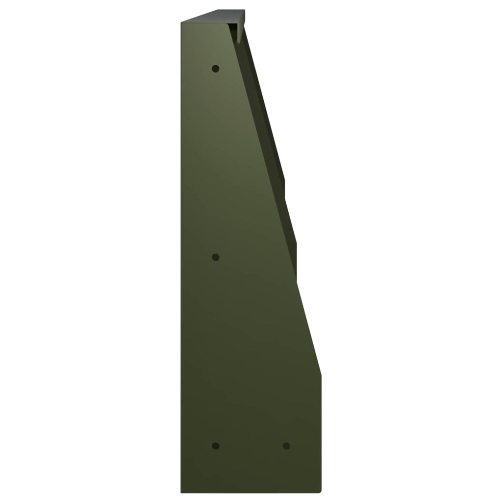 vidaXL Mur oporowy 2 szt. 60 x 12 x 30 cm Stal Oliwkowy zielony