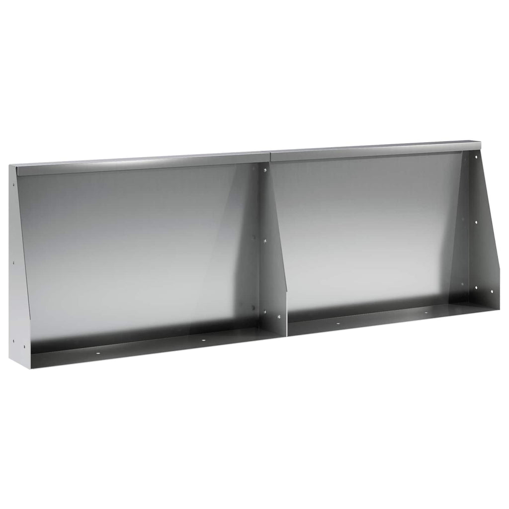 vidaXL Mur oporowy 2 szt. 60 x 12 x 30 cm Stal ocynkowana srebrny