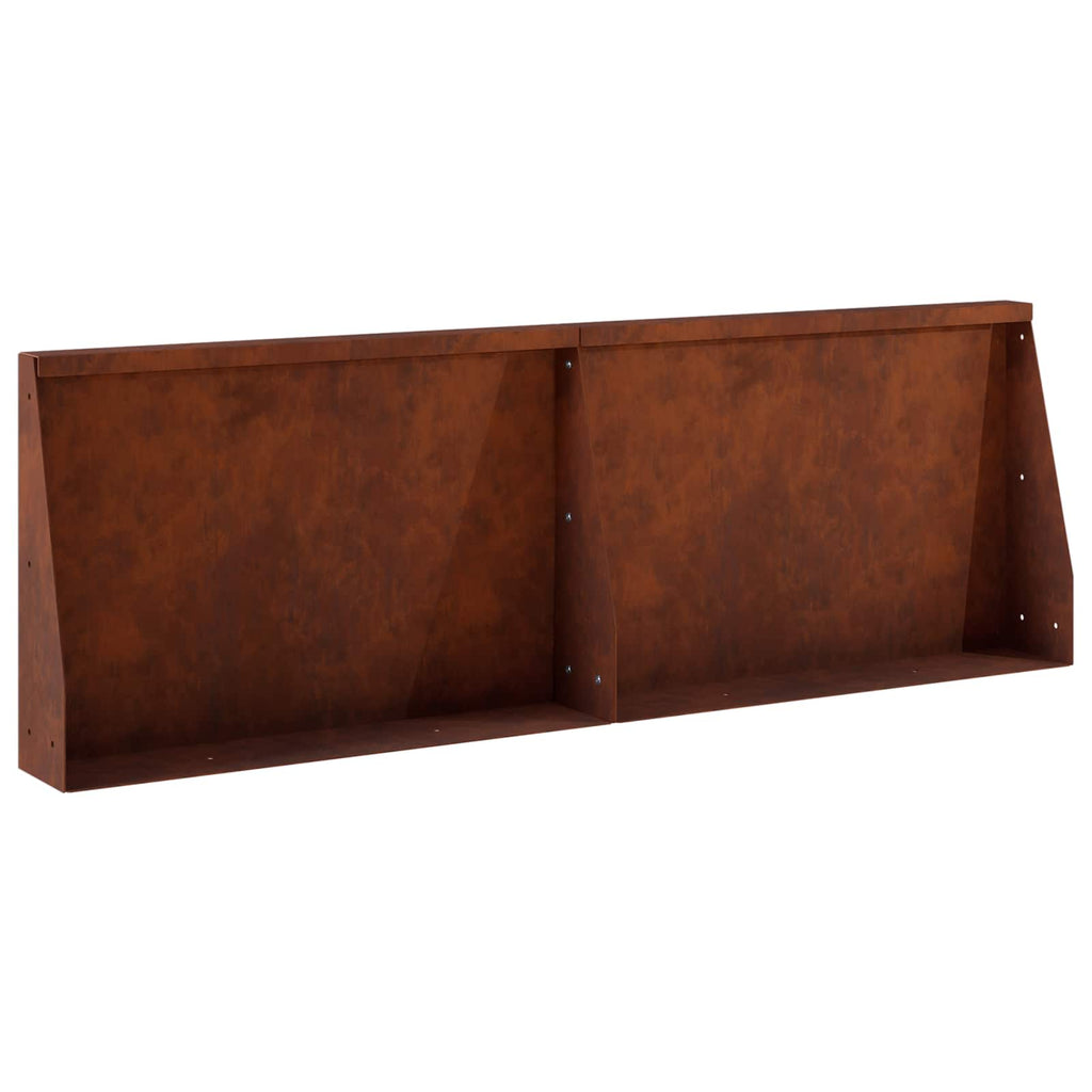 vidaXL Mur oporowy 2 szt. 60 x 12 x 30 cm Stal kortenowska Rdzawy