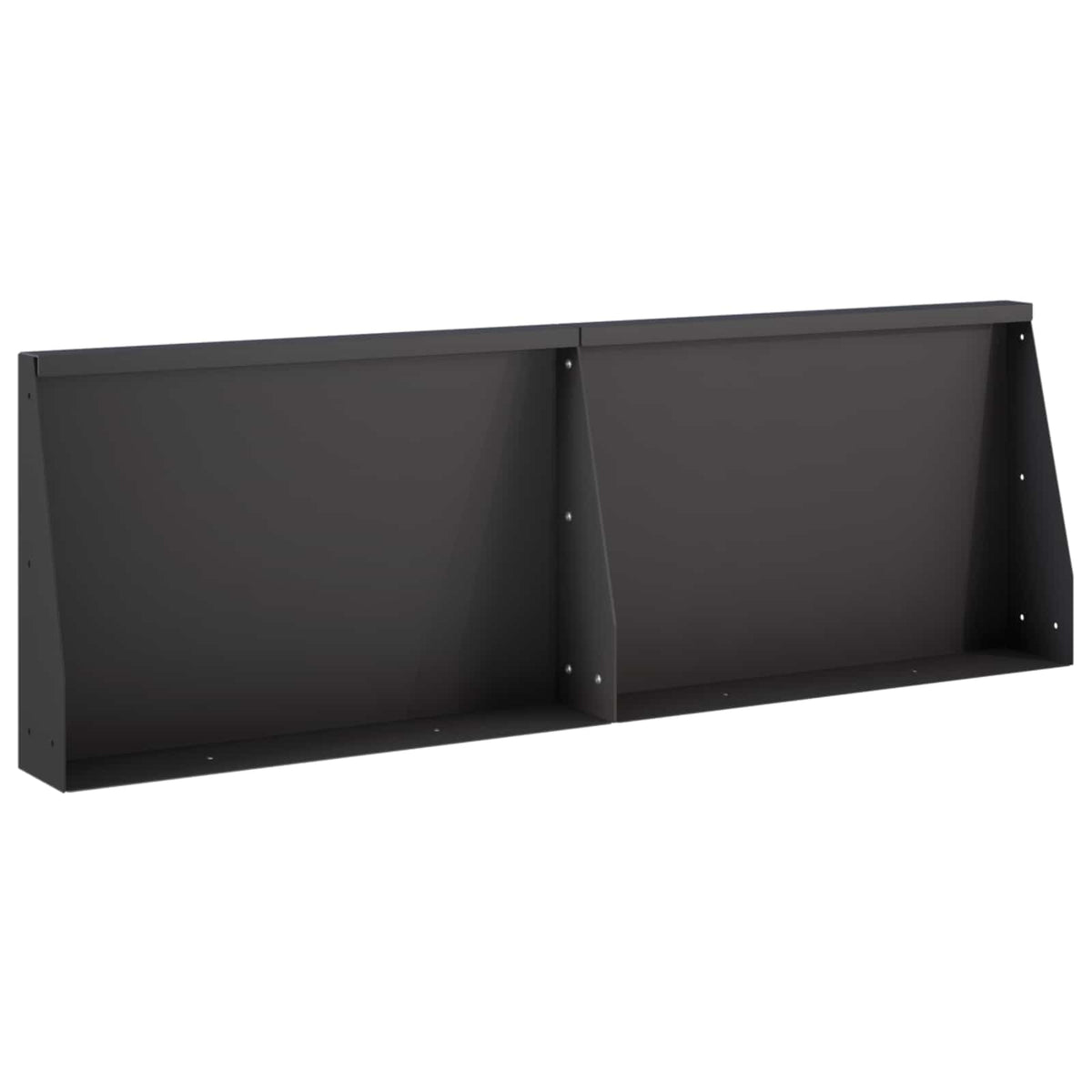 vidaXL Mur oporowy 2 szt. 60 x 12 x 40 cm Stal Czarny