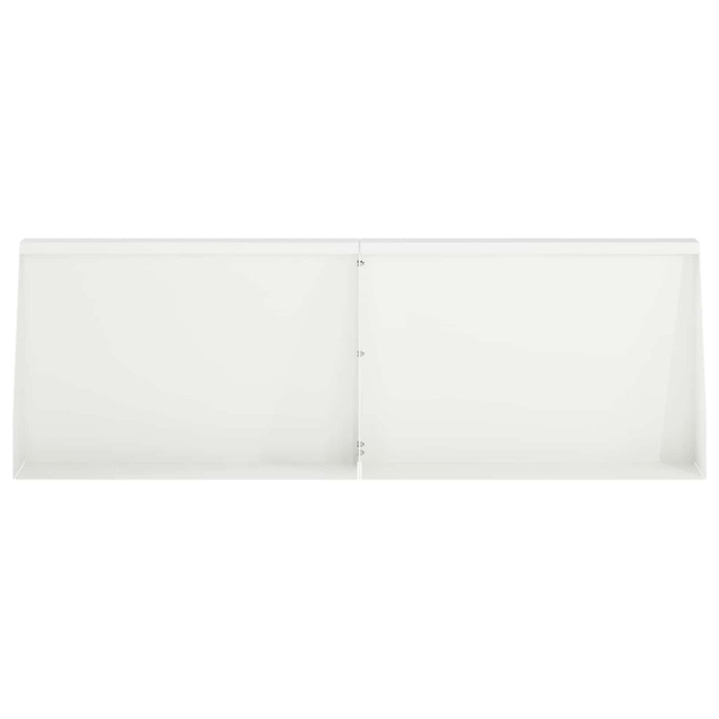 vidaXL Mur oporowy 2 szt. 60 x 12 x 40 cm Stal Biały