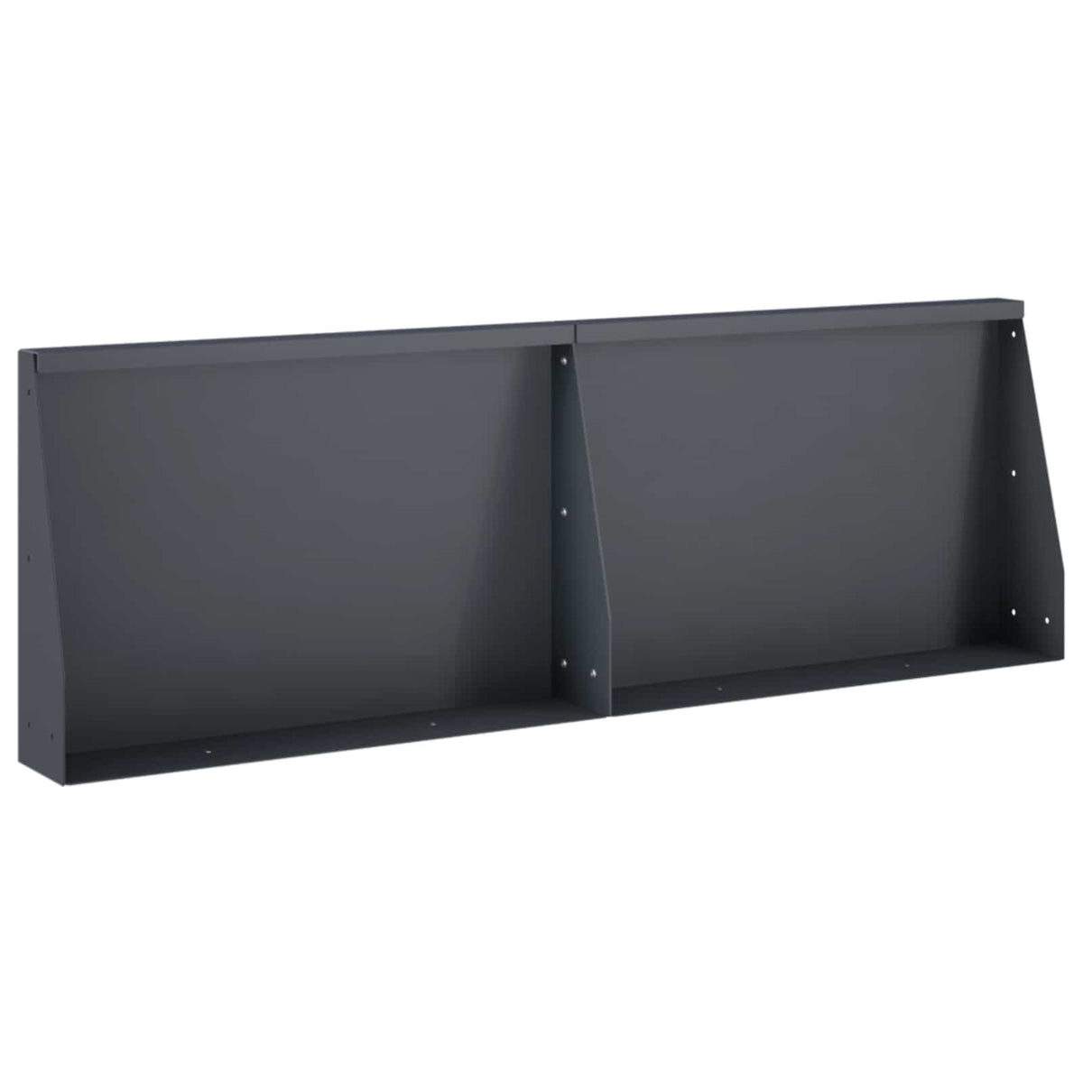 vidaXL Mur oporowy 2 szt. 60 x 12 x 40 cm Stal antracytowy