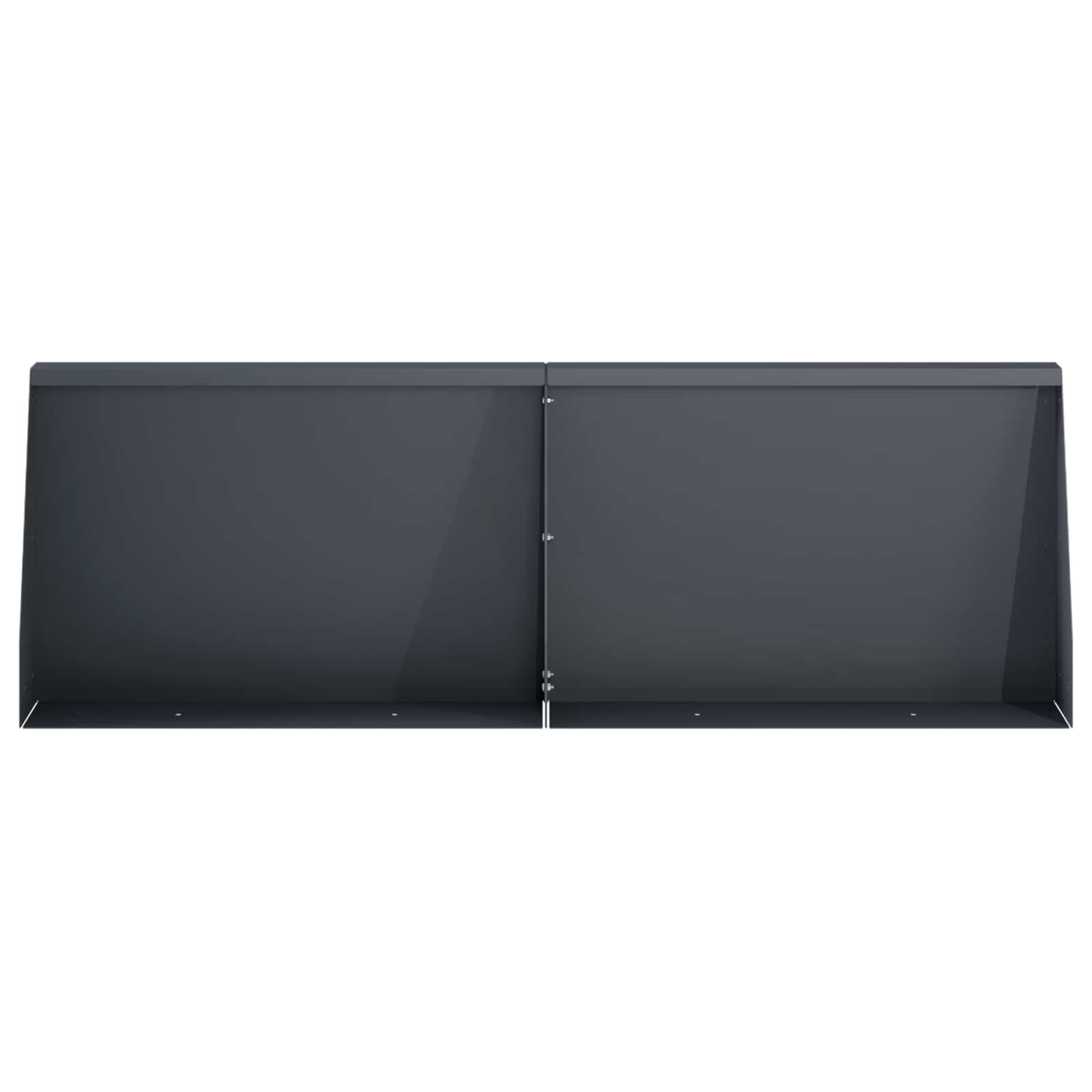 vidaXL Mur oporowy 2 szt. 60 x 12 x 40 cm Stal antracytowy
