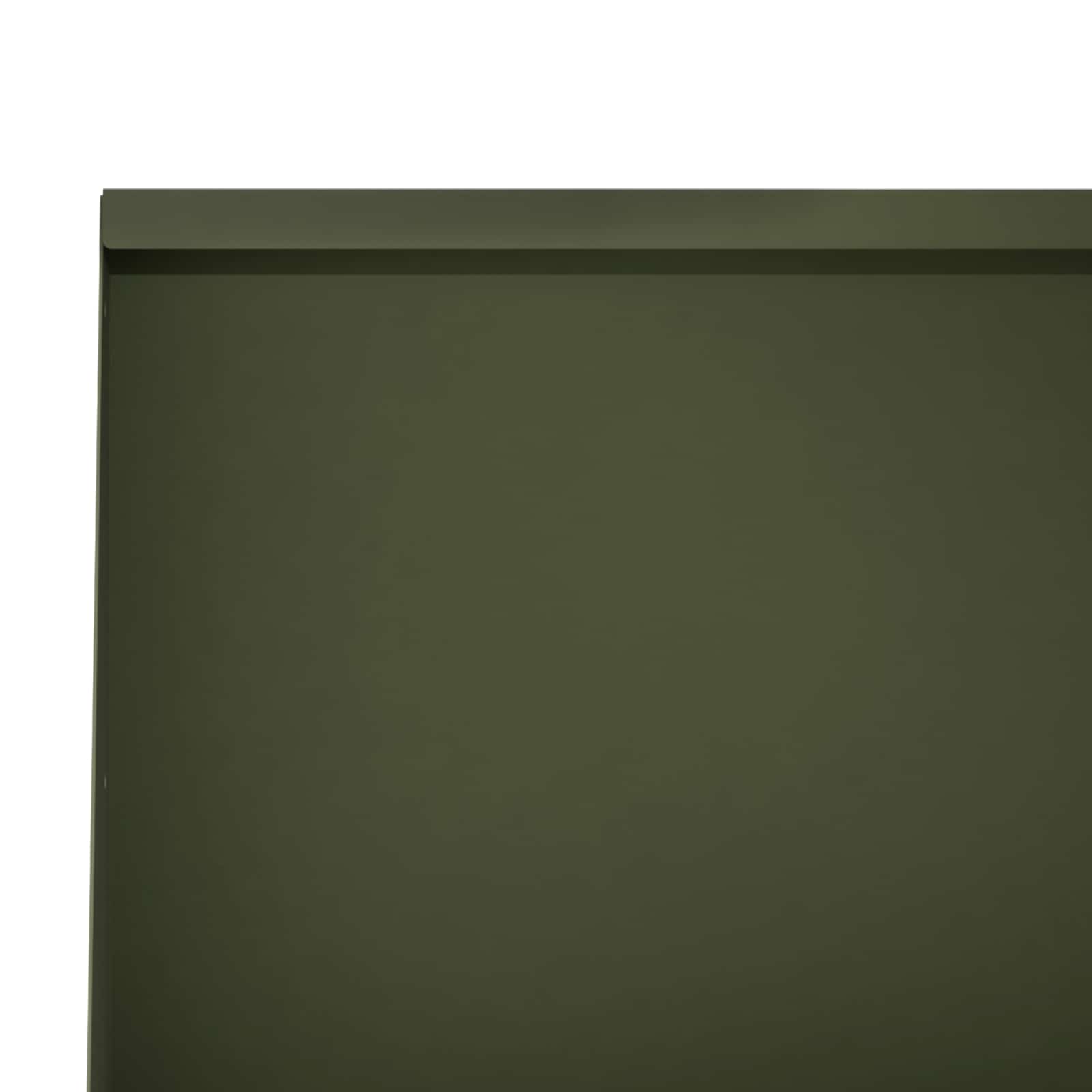 vidaXL Mur oporowy 2 szt. 60 x 12 x 40 cm Stal Oliwkowy zielony