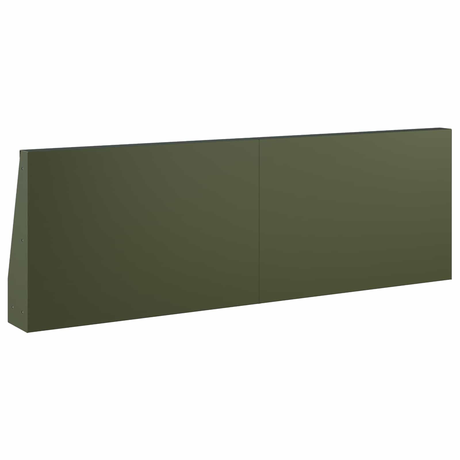 vidaXL Mur oporowy 2 szt. 60 x 12 x 40 cm Stal Oliwkowy zielony