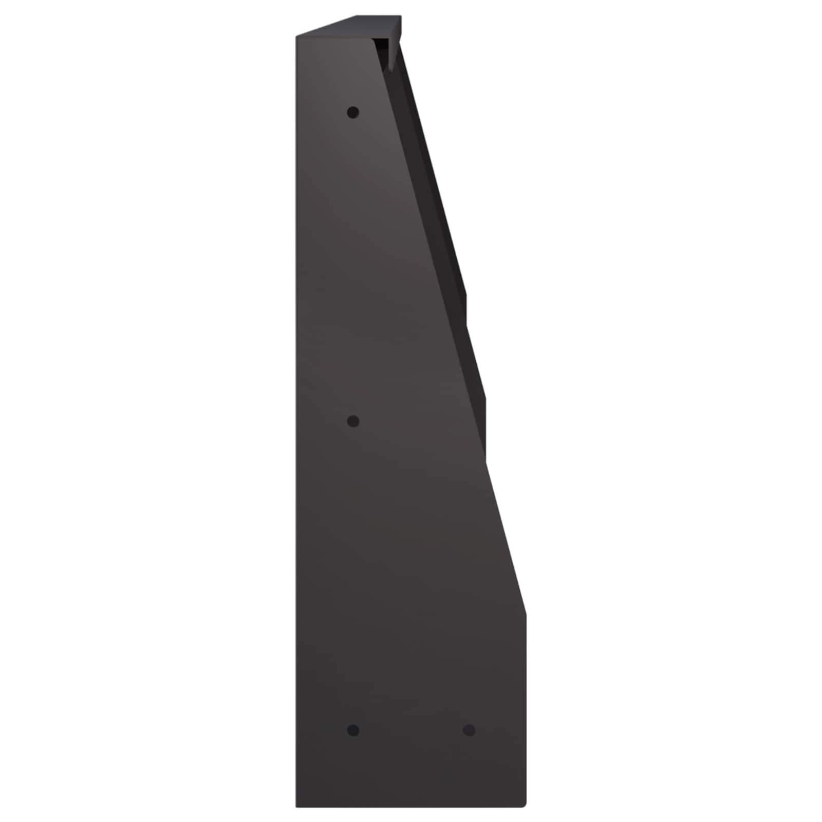 vidaXL Mur oporowy 2 szt. 60 x 12 x 50 cm Stal Czarny