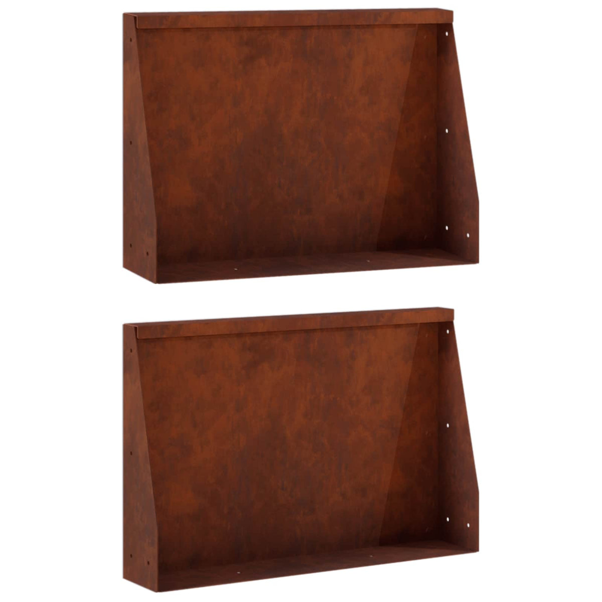 vidaXL Mur oporowy 2 szt. 60 x 12 x 50 cm Stal kortenowska Rdzawy