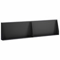 vidaXL Mur oporowy 2 szt. 80 x 12 x 30 cm Stal Czarny