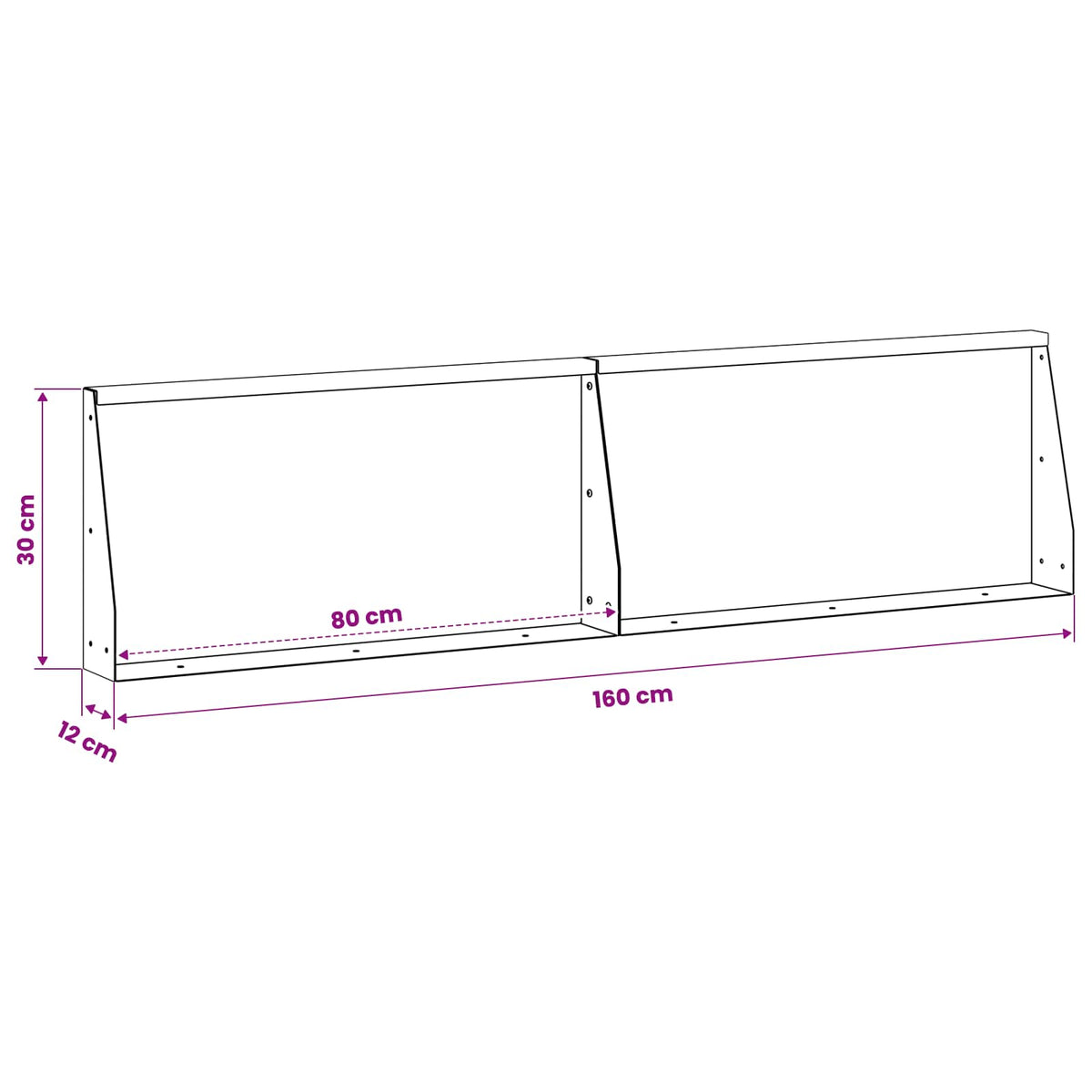 vidaXL Mur oporowy 2 szt. 80 x 12 x 30 cm Stal Czarny