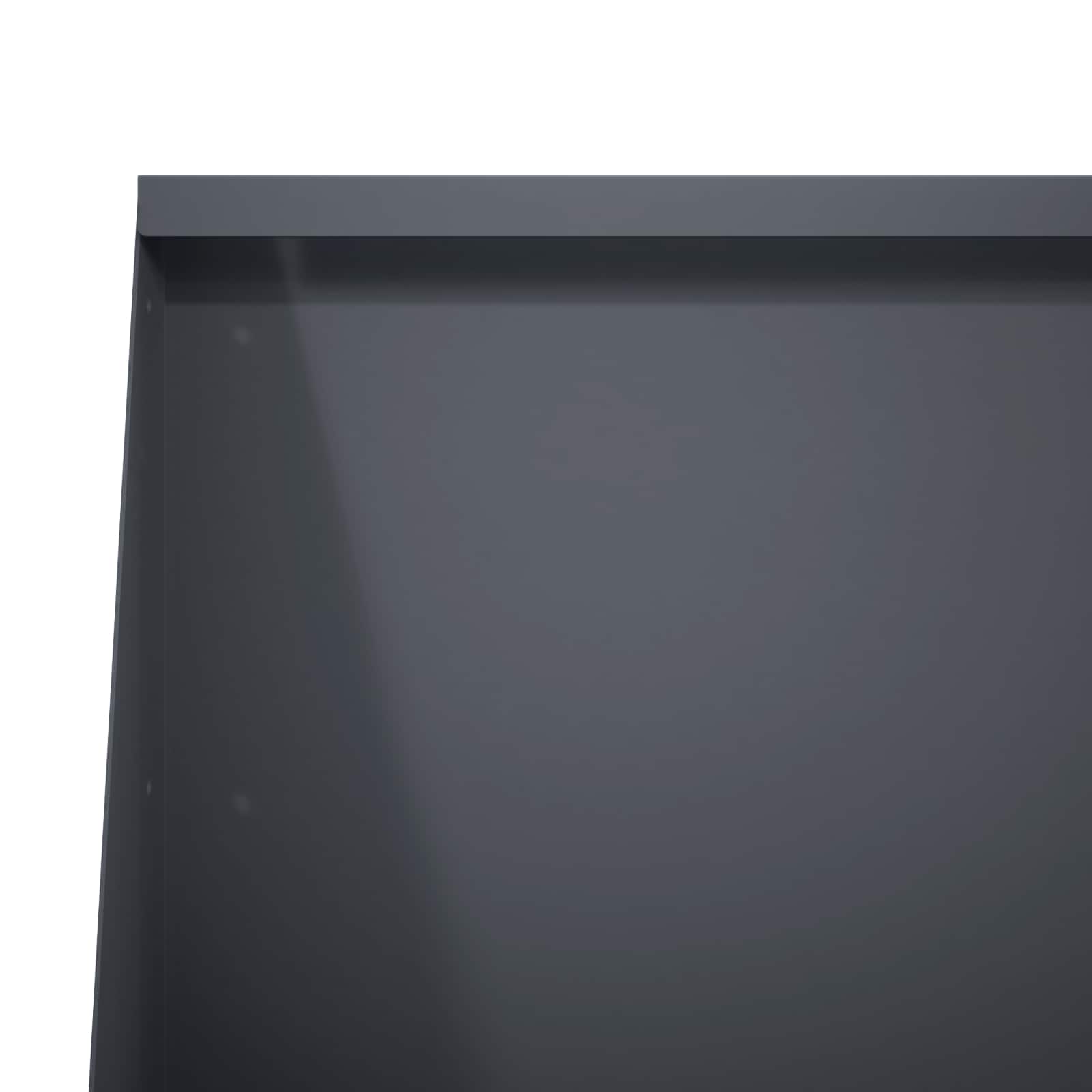 vidaXL Mur oporowy 2 szt. 80 x 12 x 30 cm Stal antracytowy