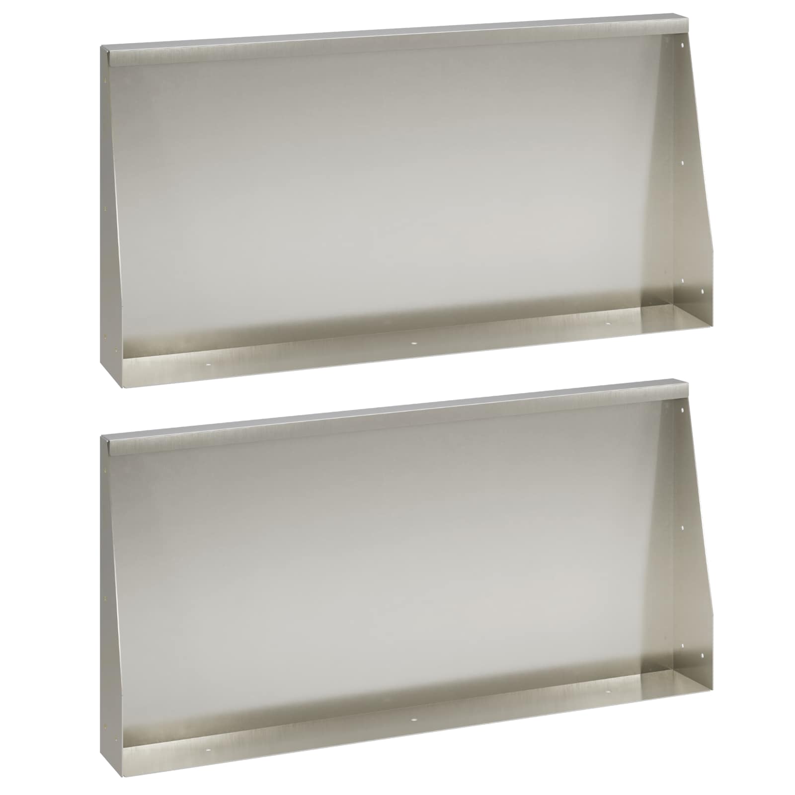 vidaXL Mur oporowy 2 szt. 80 x 12 x 30 cm Stal nierdzewna srebrny
