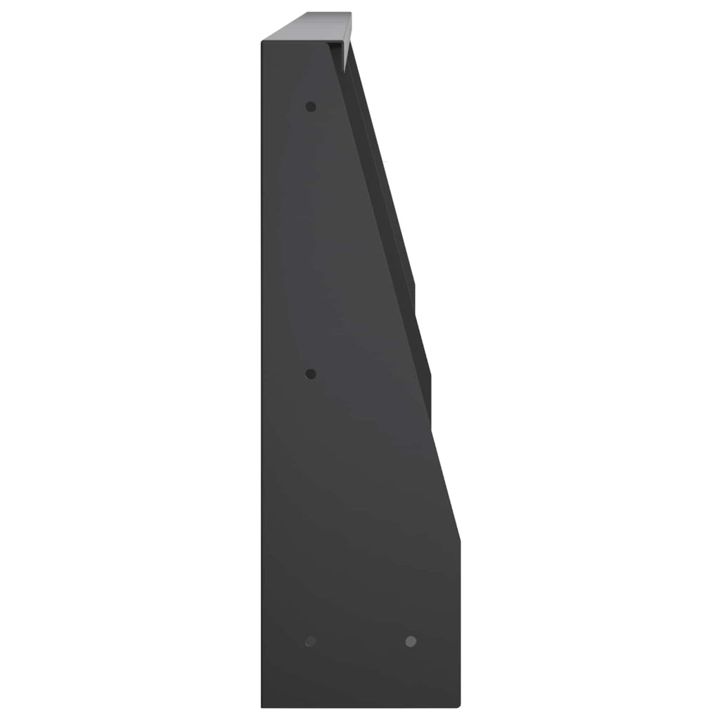 vidaXL Mur oporowy 2 szt. 80 x 12 x 40 cm Stal Czarny