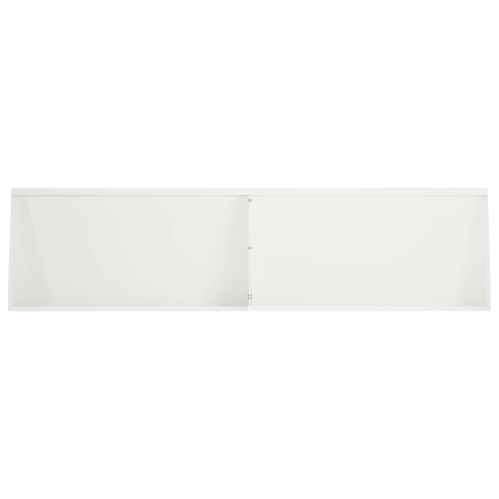 vidaXL Mur oporowy 2 szt. 80 x 12 x 40 cm Stal Biały
