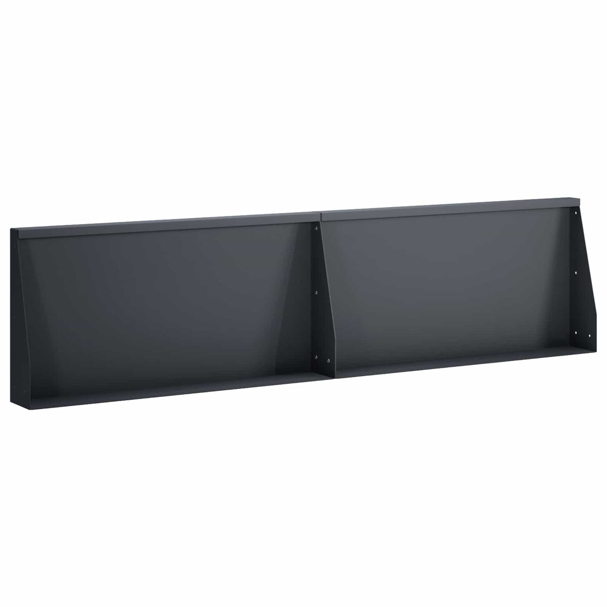vidaXL Mur oporowy 2 szt. 80 x 12 x 40 cm Stal antracytowy