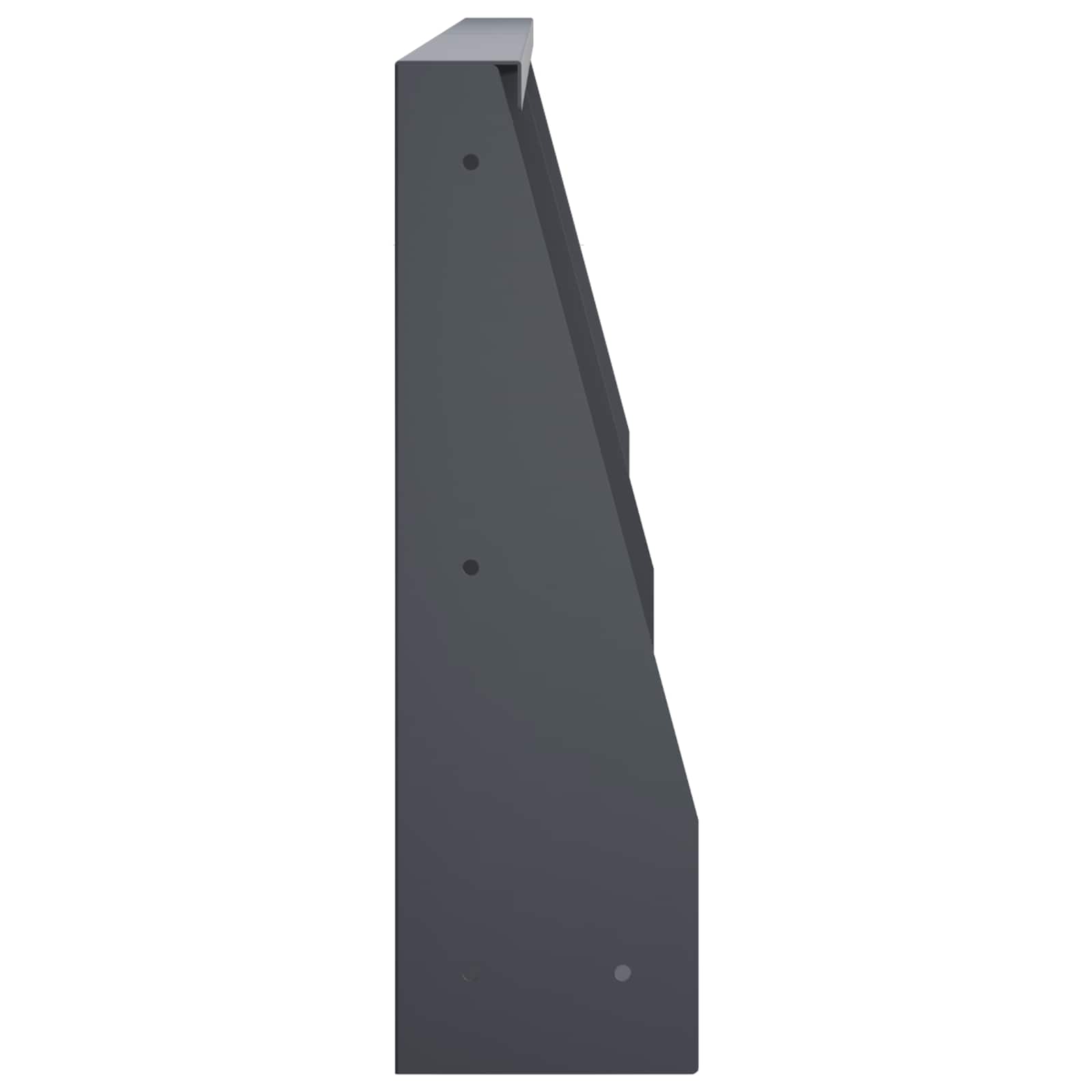vidaXL Mur oporowy 2 szt. 80 x 12 x 40 cm Stal antracytowy
