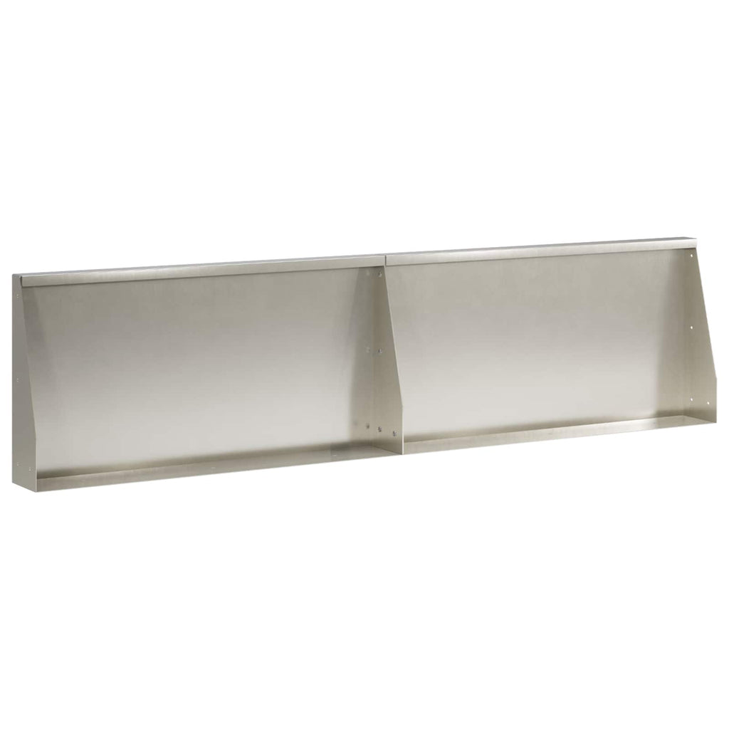 vidaXL Mur oporowy 2 szt. 80 x 12 x 40 cm Stal nierdzewna srebrny