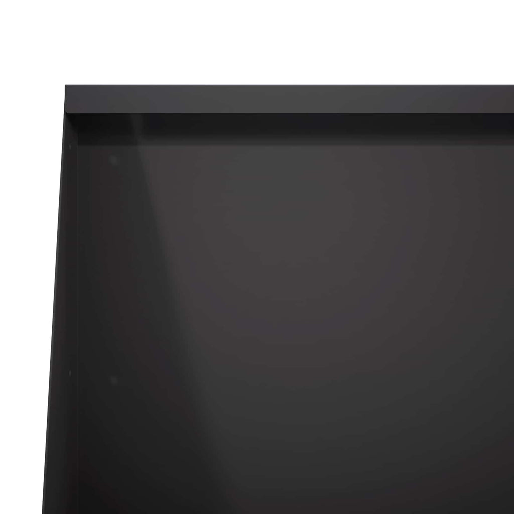 vidaXL Mur oporowy 2 szt. 80 x 12 x 50 cm Stal Czarny