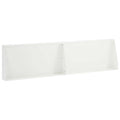 vidaXL Mur oporowy 2 szt. 80 x 12 x 50 cm Stal Biały