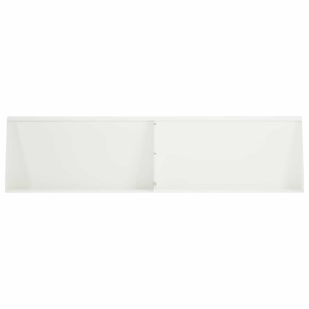 vidaXL Mur oporowy 2 szt. 80 x 12 x 50 cm Stal Biały