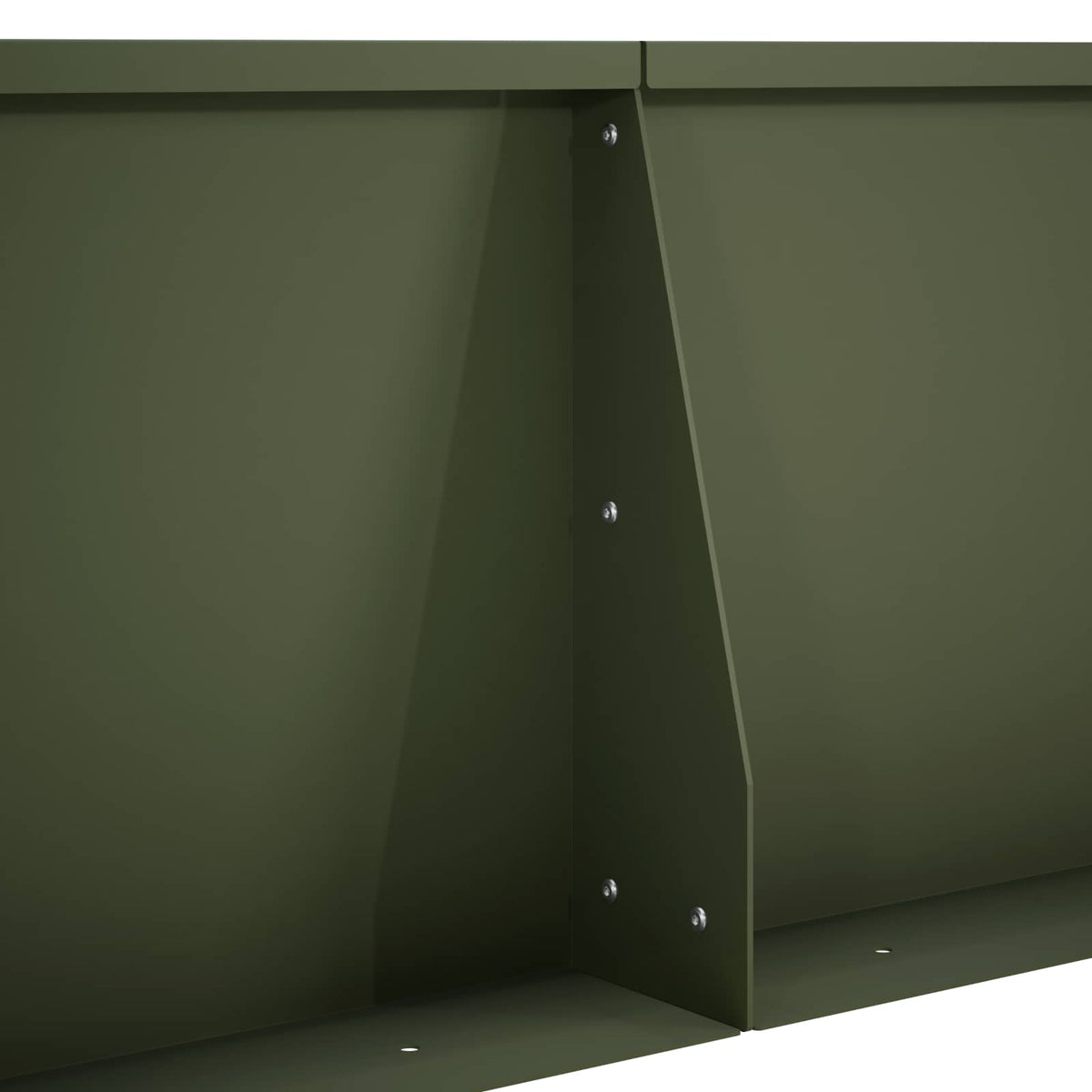 vidaXL Mur oporowy 2 szt. 80 x 12 x 50 cm Stal Oliwkowy zielony