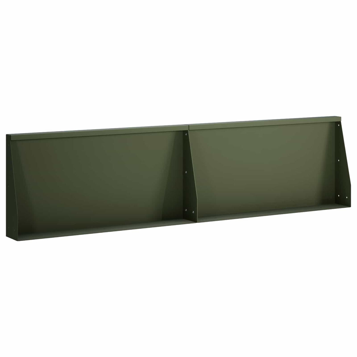 vidaXL Mur oporowy 2 szt. 80 x 12 x 50 cm Stal Oliwkowy zielony
